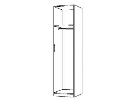 Skříň šatní, š45-60 cm